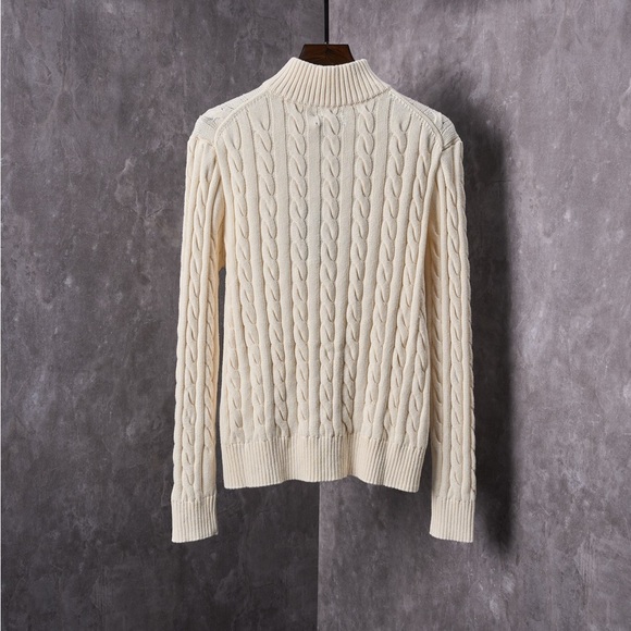 Ralph Lauren Ivory Cable Knit Sweater - Picture 2 of 4